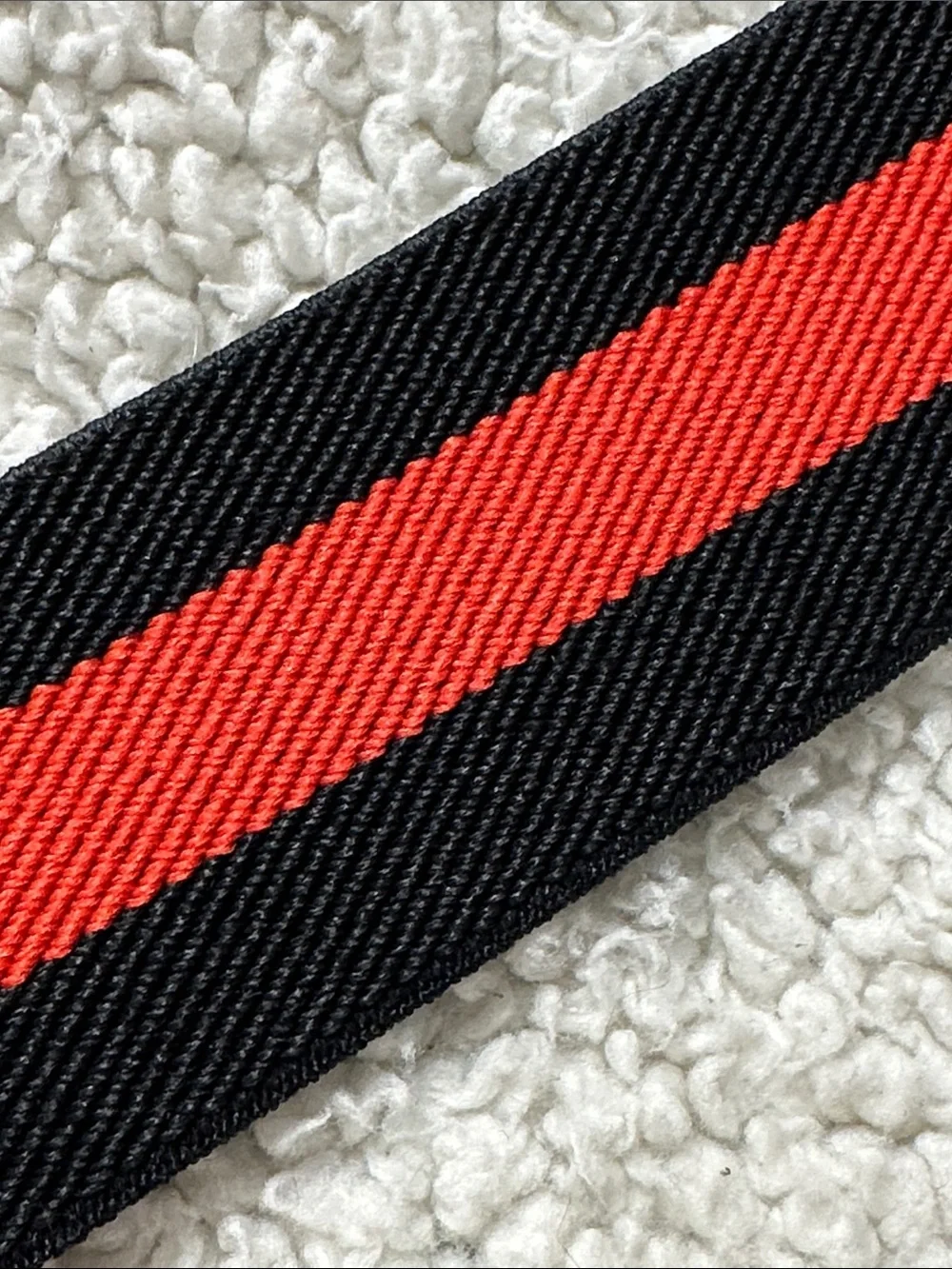 Express Black and Red Stripe Stretchy Waist Belt,Gold Tone Buckle S/M NWOT